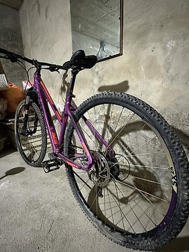 cube velo: Cube dağ velosipedi - Çərçivə: Alüminium hardtail, bənövşəyi rəngli - — 2