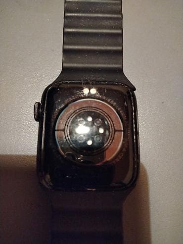 sensor qol saatlari: Ağıllı saat – qara rəng - Kvadrat korpus, sensorlu ekran - Silikon — 1