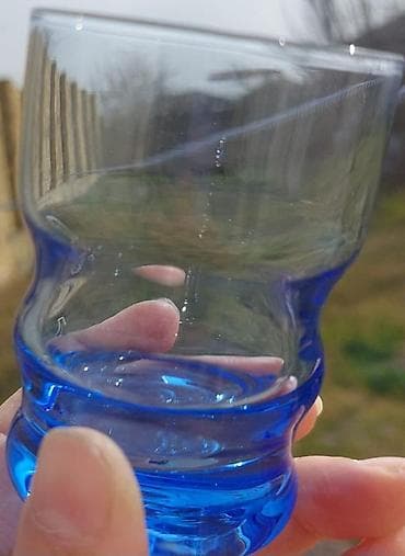 meduza qab: Stəkanlar, rəng - Mavi, Şüşə — 3