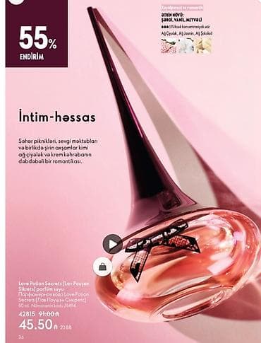 Love Potion Secrets [Lav Pouşen Şikrets] parfüm suyu – 50 ml Əldədir