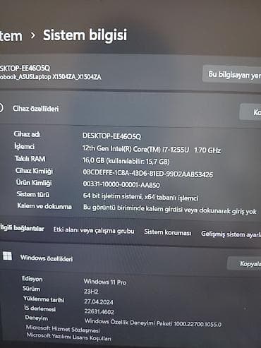 ASUS: İşlənmiş ASUS Vivobook, 15.6 ", Intel Core i7, 512 GB — 6