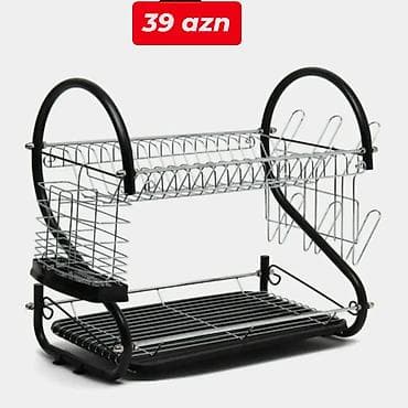 hava qurudan: Mətbəx üçün ikiqat səviyyəli qab-qaşıq quruducu rəflər Model və — 4