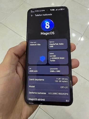 a 10 ekran: Honor X8a, 128 GB, rəng - Qara — 2