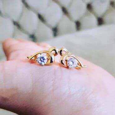 qaş sabitləyici: Sırğa, Sarı qızıl, 585 Əyar, 361 g — 3