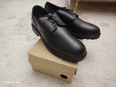 Asia: Dəri materialdan hazırlanmış qara rəngli kişi ayaqqabıları. Bağcıqlı — 7