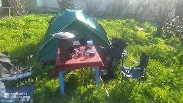 berber mebeleri: Kempinq dəsti – açıq hava üçün tam komplekt Dəst tərkibi: - 2 qapılı — 3