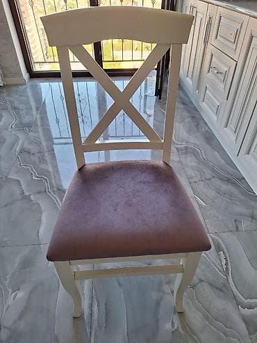 Mətbəx üçün, İşlənmiş, rəng - Ağ Stul — 1