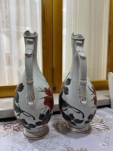 ağ baliq: Əl İŞİ SÜRAHİ KERAMİKA HÜNDÜRLÜYÜ 40 SM — 3