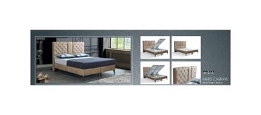 tek neferlik: Новый, Двуспальная кровать, С подъемным механизмом, С матрасом, Без выдвижных ящиков, Турция — 1