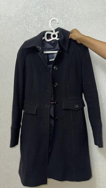 Пальто: Пальто, Tommy Hilfiger, XS, цвет - Черный — 1