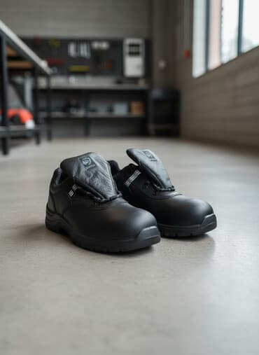 BAFCO inspektor ayaqqabı, yenidir. - Rəng: qara - Material: dəri üst — 1