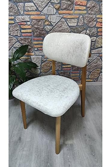 dəyirmi masa: Mətbəx üçün, Qatlanmayan, rəng - Qırmızı Stul — 3