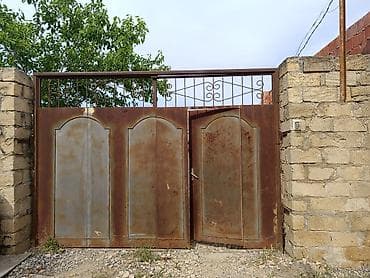 Dəmir Həyət darvazası, Yana açılan, Mexaniki, Qapı ilə, Kredit yoxdur