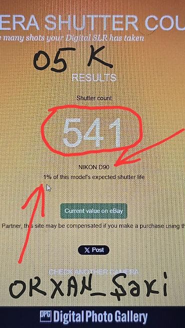 lalafo televizor islenmis: Nikon D90 Cəmi 550 şəkil çəkib. üzərində Adaptı remeni batareyası — 2