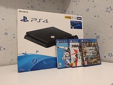 vr shinecon: Təzə kimi PS4 slim 500gb qutuda ideal, zavod plombu üzərində, cəmi heç — 1