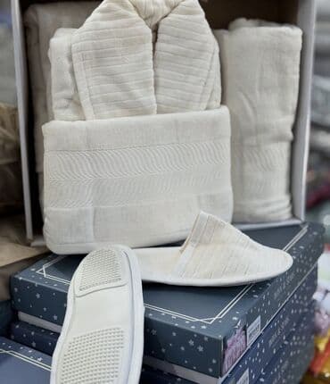 qadin kurtkalari: Hamam Xalati dəsti – “Moon & Stars” qutulu kolleksiya Tərkib və — 4