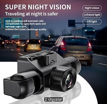 nomre axtarisi masin: Avtomobil üçün çoxbucaqlı videoqeydiyyatçı (dash cam) - 3 tərəfli — 4