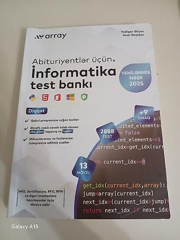 Məhsul: “Abituriyentlər üçün İnformatika Test Bankı” – Array nəşri
