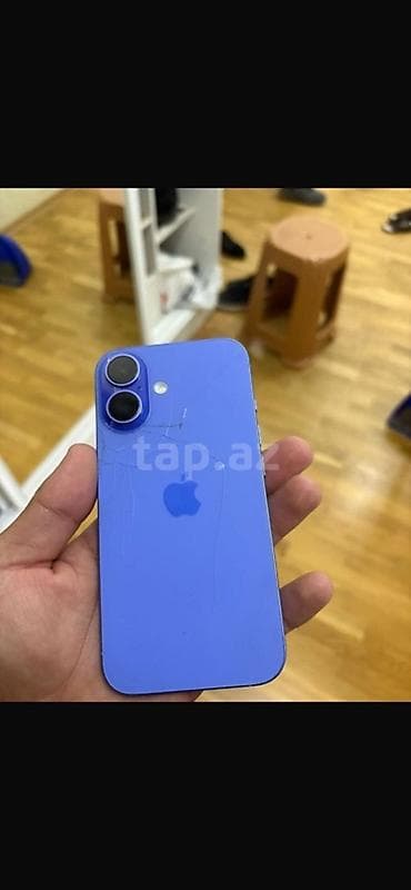 iphone 16 ikinci əl: IPhone 16, 128 GB, Mavi — 2