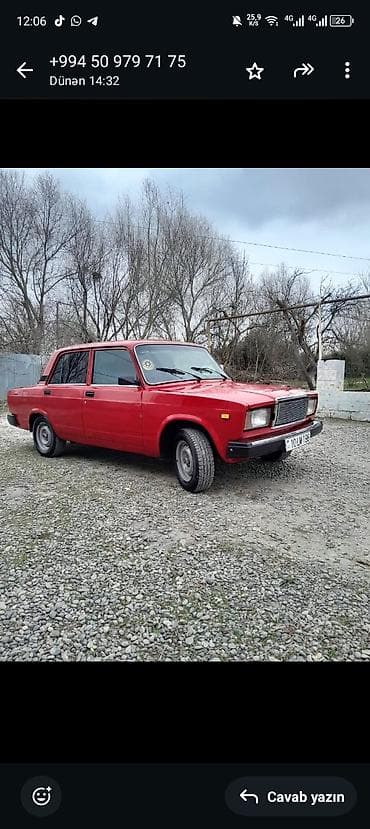 turbo az priora: VAZ 2107, qırmızı rəng, sedan kuzov Texniki və dizayn xüsusiyyətləri — 6