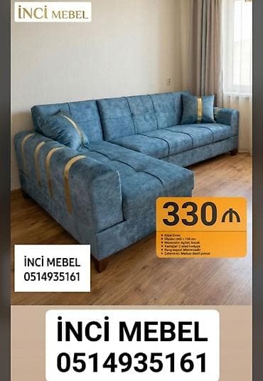 divan: Künc divan, Yeni, Açılan, Bazalı, Parça, Şəhərdaxili pulsuz çatdırılma — 1