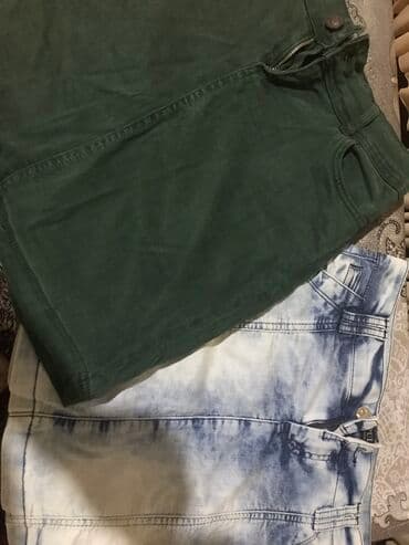 boş şalvar: 2 eded az geyinilib. 1 ya 2 defe. Cins mini yupkalar. Biri. Tünd — 1