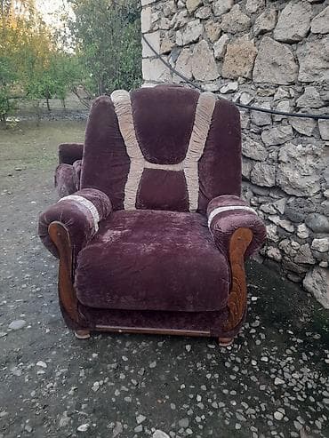 İkili kreslo dəsti - Model: klassik yumşaq kreslolar (2 ədəd) - Rəng