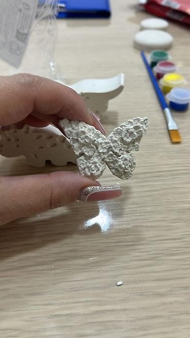 qilinc gulleri: Fiqur, Gips, rəng - Ağ — 4