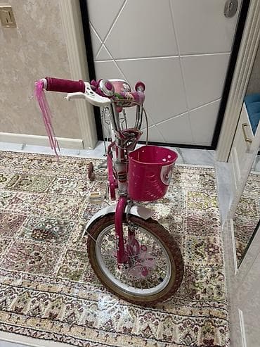 velesiped: Uşaq velosipedi – qızlar üçün, çəhrayı rəngdə Xüsusiyyətlər: - — 2
