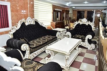 jurnalni stollar: İşlənmiş, Divan, 2 kreslo, Jurnal masası — 1