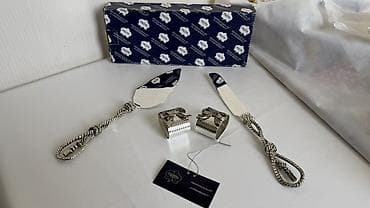 bıçaq kepenek: 🇦🇿 Orchid desert dəsti — tort üçün bıçaq, spatula və salfet halqaları — 1