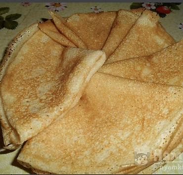 Блинчики домашние на молоке