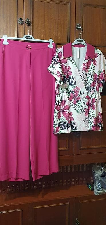 Qadın dəsti – şalvar və bluz - Brend: Odamila (etiketdə 44 / 2XL