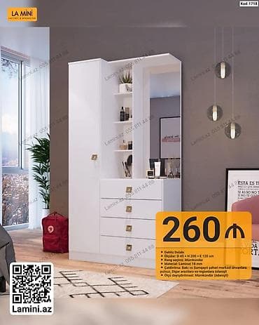 La Mini – Dəhliz Dolabı (Kod: 1718) - Dizayn: Lakonik və minimalistik