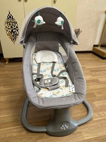 friso vom 800 qr qiymeti: Uşaq üçün elektrikli beşik-swing - Yumşaq, rahat oturacaq və baş — 4