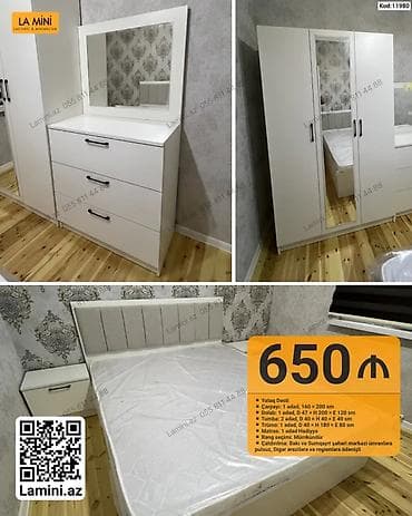 kreditle drel: Yataq Dəsti – La Mini (Kod: 11980 və Kod: 12073) Kod: 11980 – 650 ₼ - — 2
