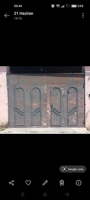 qapi olculeri: Metal darvaza – ikitərəfli, pultsuz mexaniki açılış - Material: qalın — 1