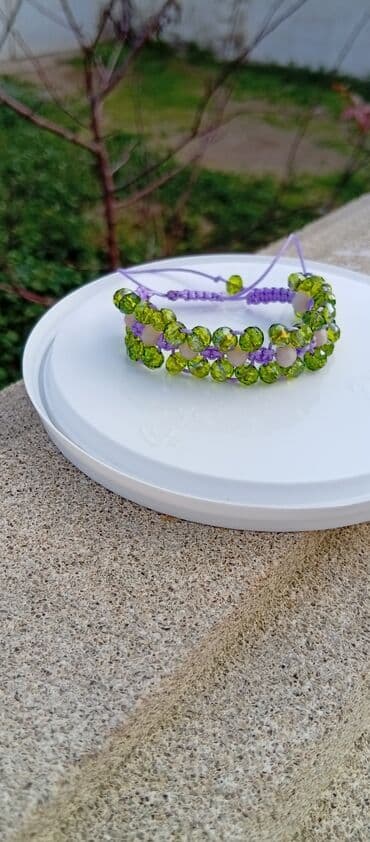 ikinci el cantalar: Məhsul: Əl işi boncuk və daşlardan hazırlanmış müxtəlif qolbaqlar - — 17