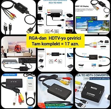 sədərək soyuducular: RCA-dan, AV-dən HDD-yə, HDMİ-yə, HDTV-yə ÇEVİRİCİ ( konvertor ) — 7
