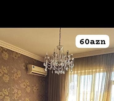 Çılçıraq, 6 lampa, Xrustal