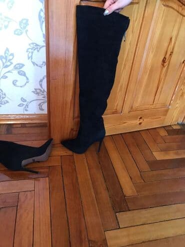 qadin ayaqabilari: Ölçü: 37, rəng - Qara, Yeni — 1