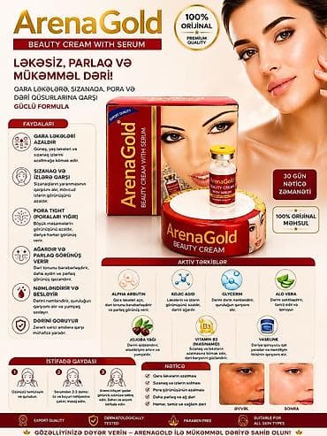 Личные вещи: ArenaGold Beauty Cream with Serum Güclü formullu, 100% orijinal — 2