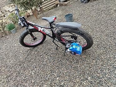 Benzin mühərrikli fatbike tipli velosiped - Geniş “fat” təkərlər