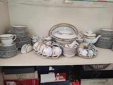 Mətbəx aksesuarları: Nahar dəsti, rəng - Ağ, Farfor, 12 nəfərlik, Azərbaycan — 2