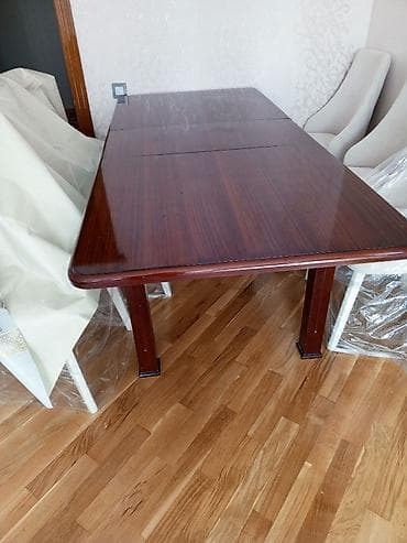 qonaq stulu: Qonaq masası, İşlənmiş, Açılan, MDF, Dördbucaq masa — 5