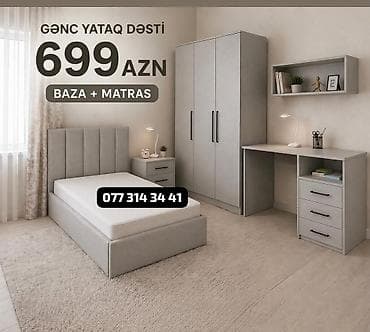 tek kravat ucuz: Gənc yataq dəsti – baza + matras daxil Komplektə daxildir: - Yumşaq — 1
