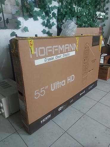 Смарт ТВ приставки: Телевизор Hoffmann 55" UHD (3840x2160) — 2