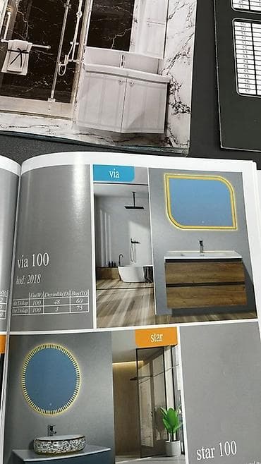 Dolablar: Banyo mebel dəstləri – 100 sm modellər 1) Apel 100 (kod: 3190) - Alt — 7