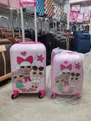 Şəkilli uşaq səyahət çamadanlarının online satışı 4 ədəd 360 dərəcə — 5