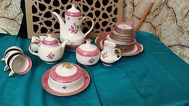 sonifer qazan: Çay dəsti, rəng - Ağ, Farfor — 6